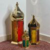 طقم فوانيس ذهبي ثلاث قطع - Image 2