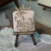 مراسم رمضانية مصنوعة من المخمل المطرز يدويا - لون زهري - Image 4