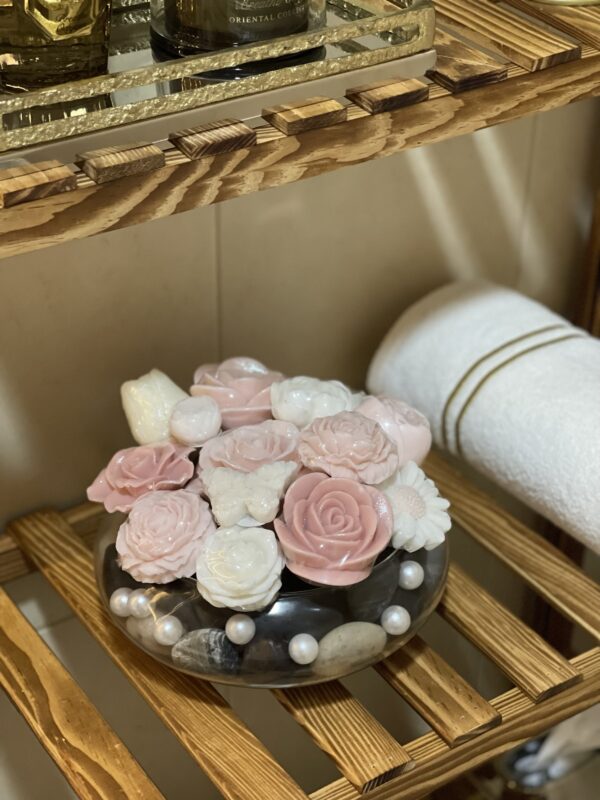 فازة صابون معطر حجم كبير - درجات اللون الزهري - Image 2