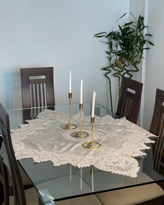 طقم مفارش 6 قطع - أوف وايت