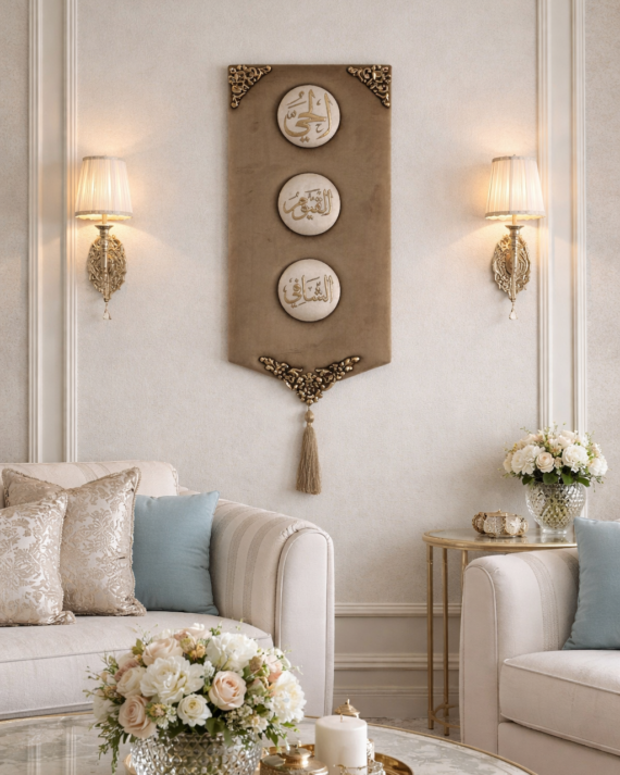 لوحة مخمل حائطية دبل تنجيد صناعة يدوية