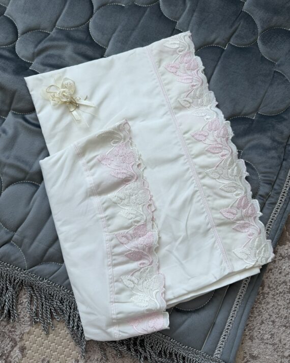 طقم صلاة من قطعتين تطريز - سكري وزهري