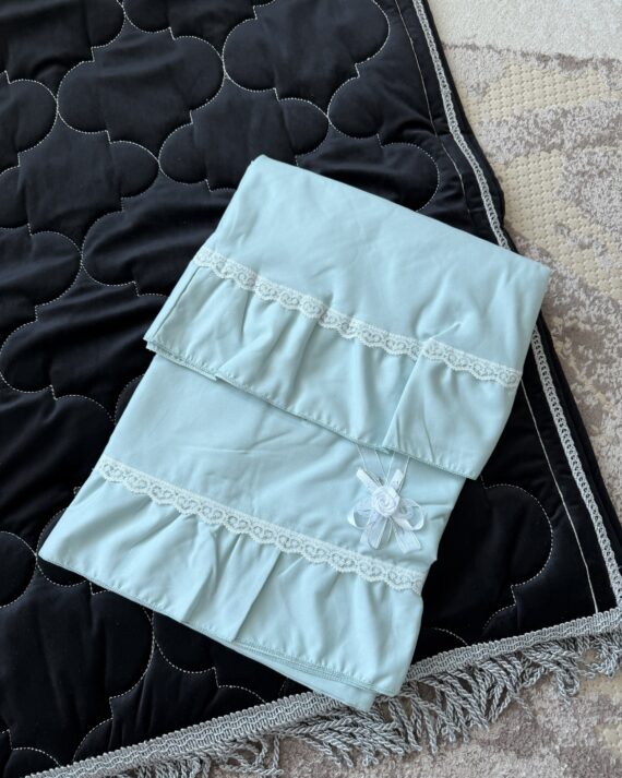 طقم صلاة قطعتين مع أكمام - لون مينت